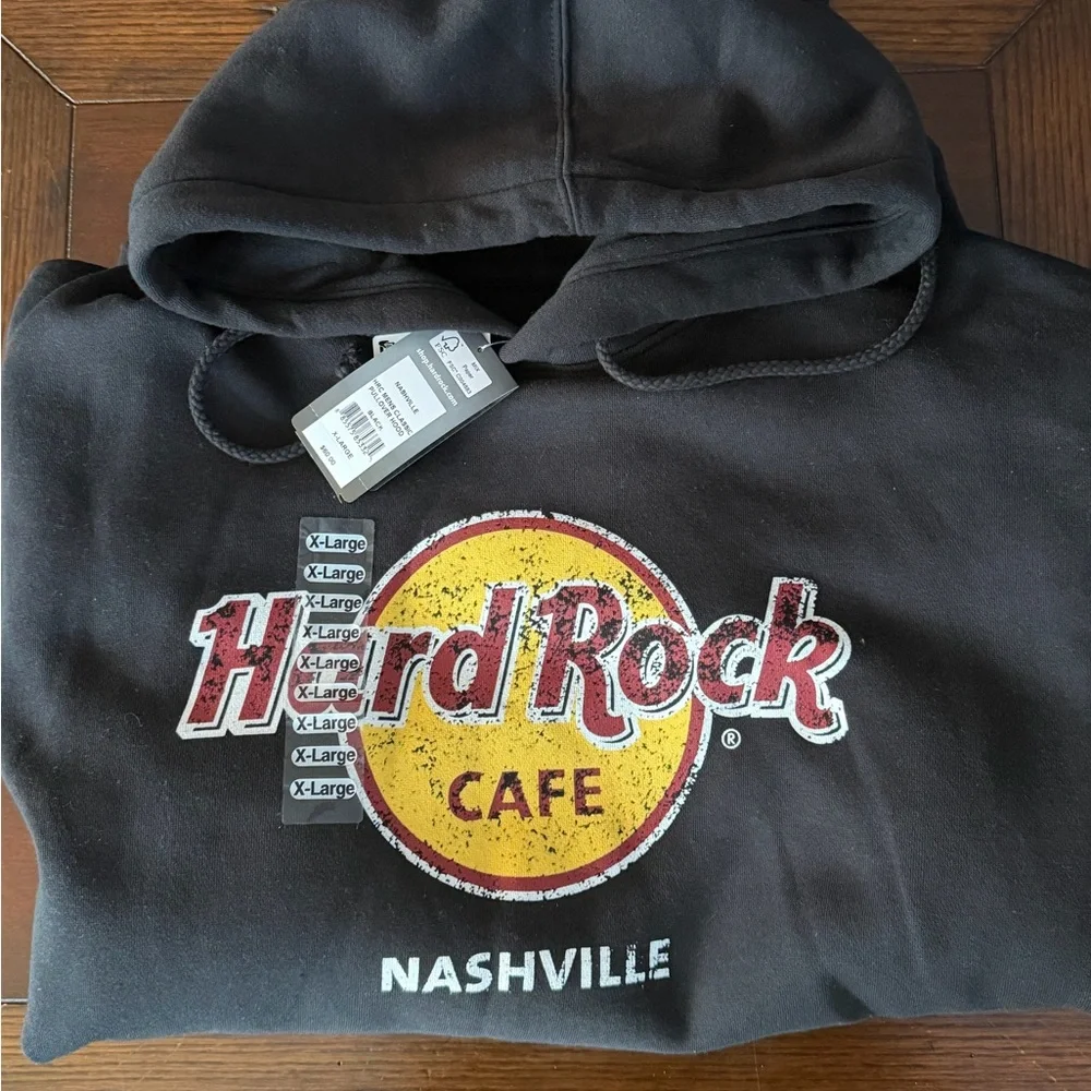🔥NWT HARD ROCK CAFE HOODIE NASHVILLE / SIZE XL - Picture 3 of 7